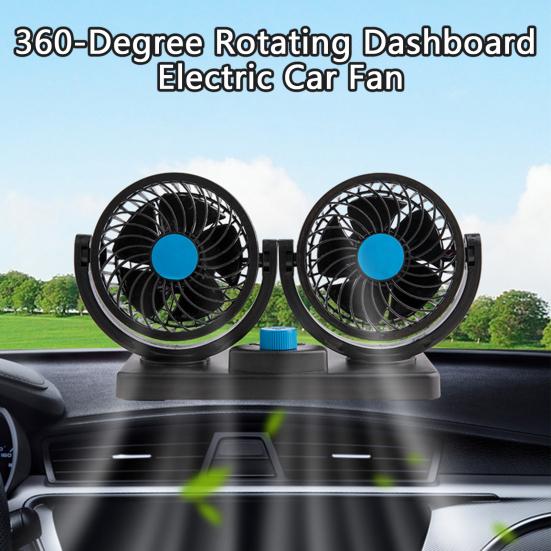 Car Auto Cooler Air Fan Car Fan Accessories Air Cooling Dual Head Fan Low Noise