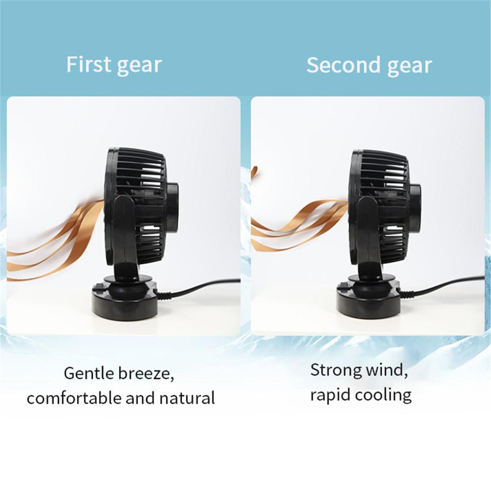 Car Auto Cooler Air Fan Car Fan Accessories Air Cooling Dual Head Fan Low Noise