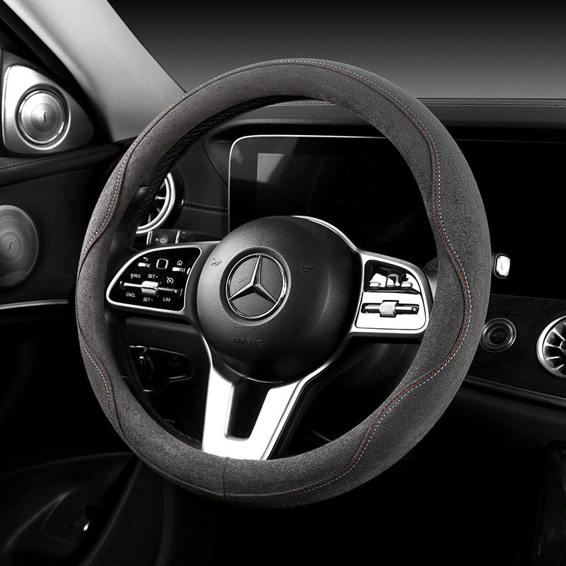 Alcantara Material Car Steering Wheel Cover