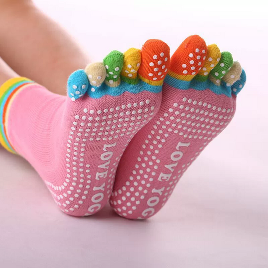 4PCS Yoga Five Toe Socks