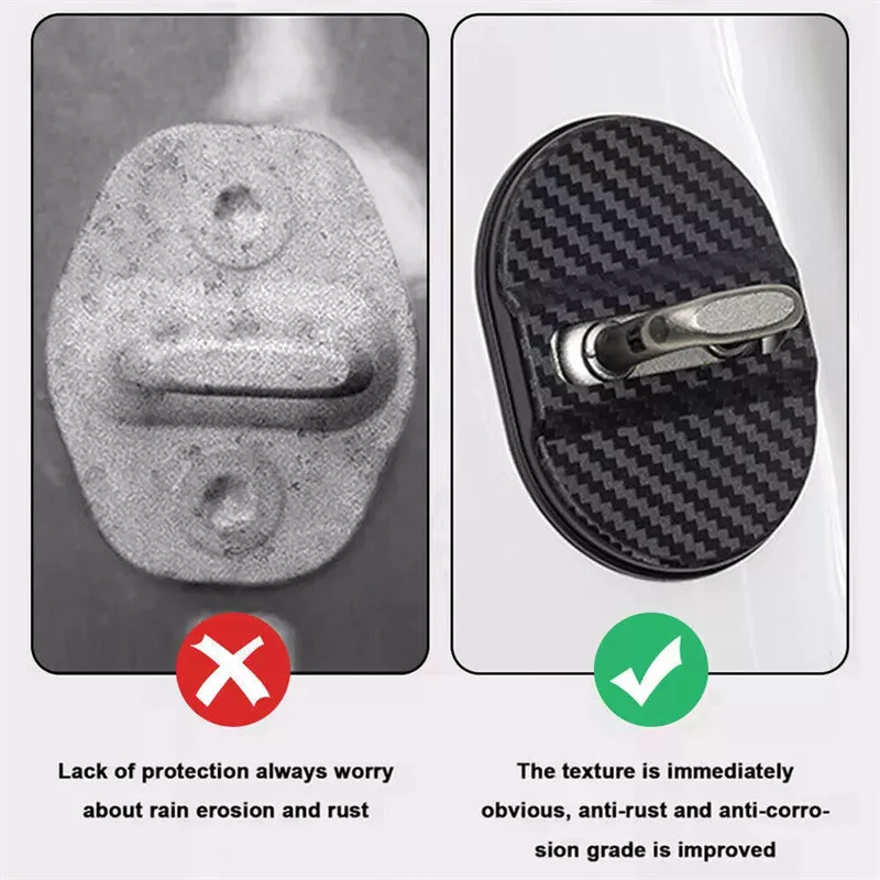 4PCS Universal Car Door Lock Protective Cover