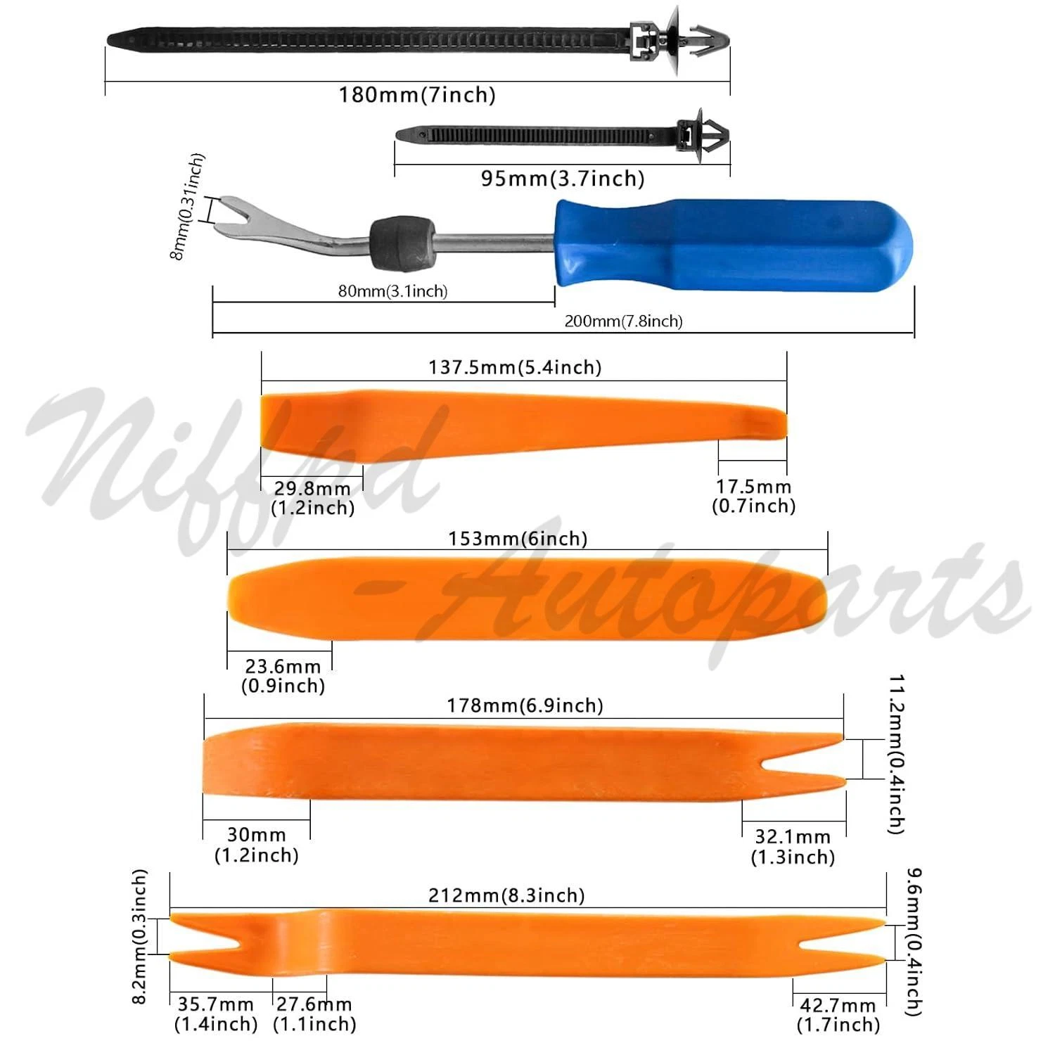1259PCS Car Retainer Auto Fasteners Body Plastic Trim Clips Pin Rivet Bumper Kit
