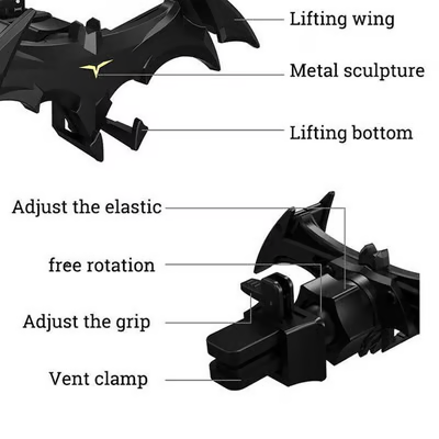 Bat Wings Car Phone Holder