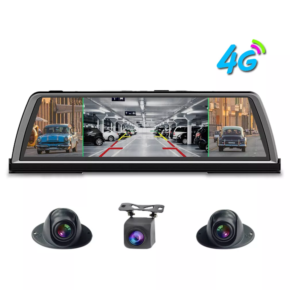 4G smart car driving recorder 4 cameras 360-degree panoramic dash camera car DVR