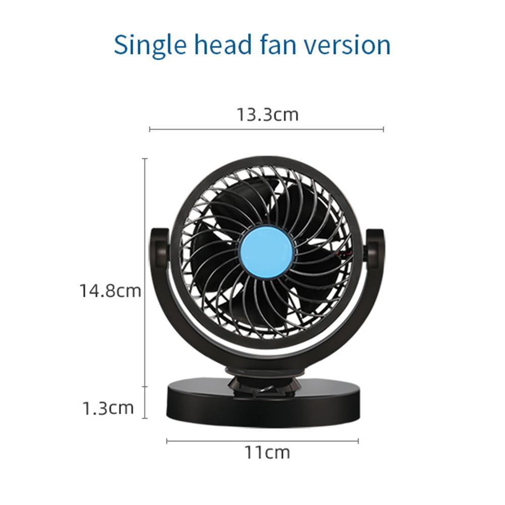 Car Auto Cooler Air Fan Car Fan Accessories Air Cooling Dual Head Fan Low Noise