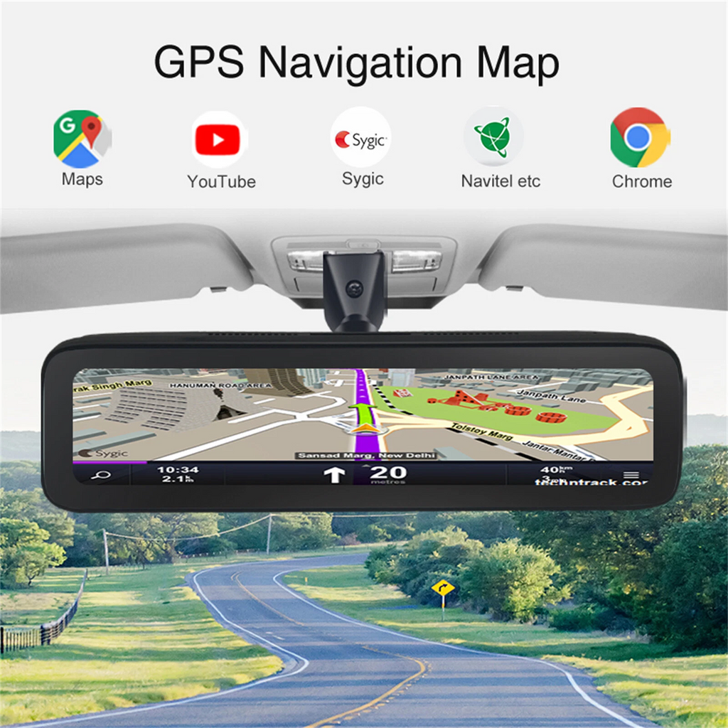 4G smart Car Driving Recorder 4 cameras 360-degree Panoramic Dash Camera W/ GPS