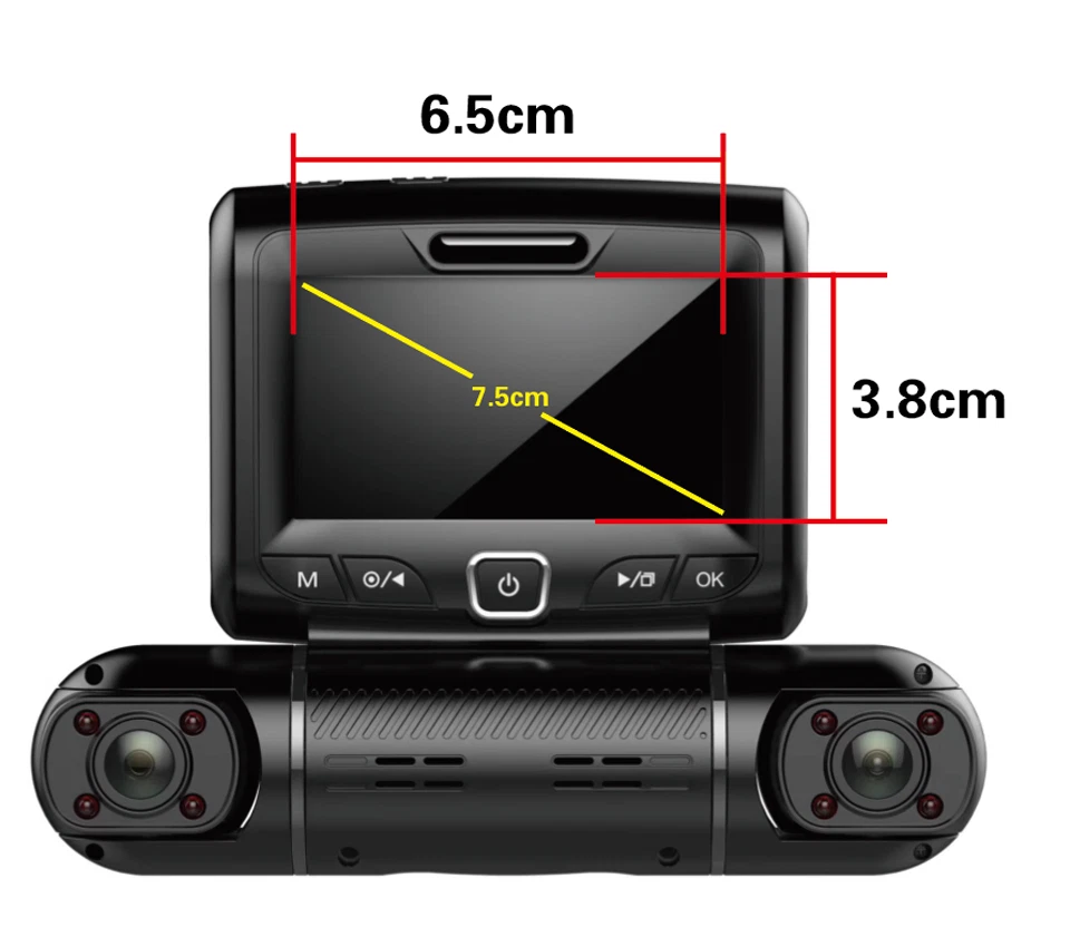 4 Cameras Car Dash Cam 1080P Wifi GPS 360 Degree Panoramic View IR Night Vision