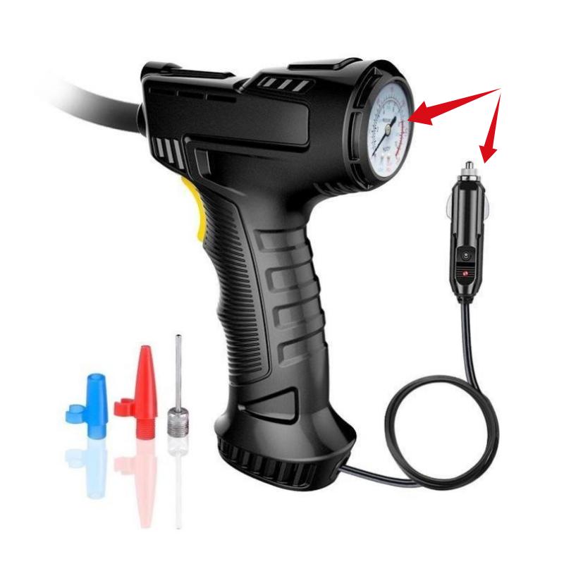 KBD Car Tire Pump & Tire Pressure Monitor Smart Digital Displays Rechargeable Tire Inflator Equipment Auto Air Pump 120W