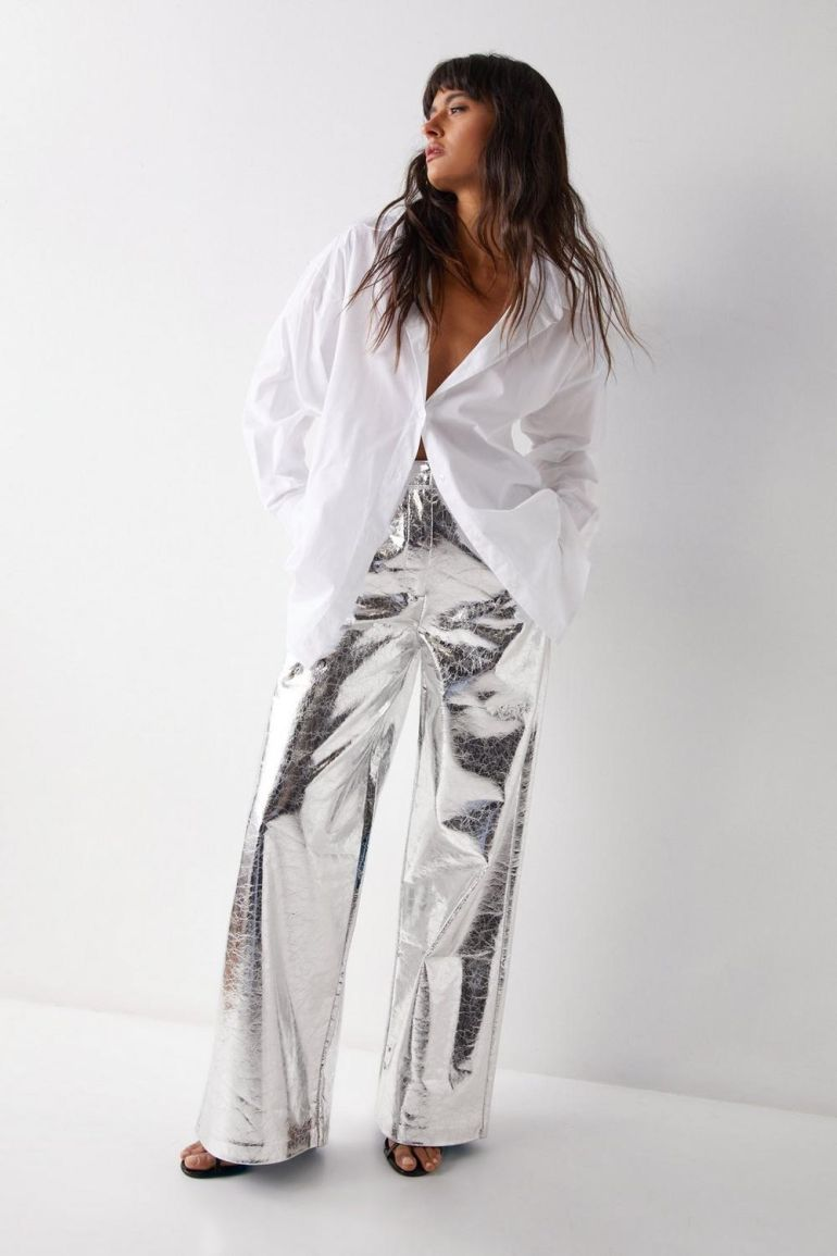 Amy Lynn Textured Metallic Pant