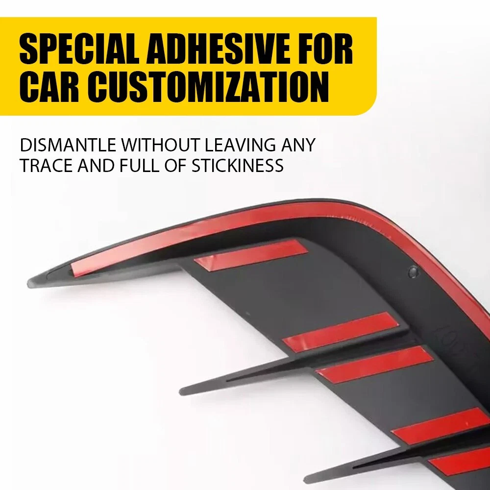 2PCS Car Fender Side Vents Air Vent Trim Cover Decoration