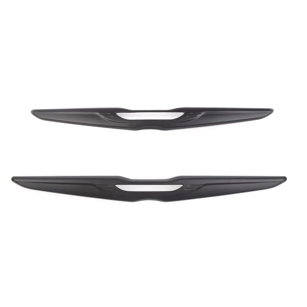 Black Front & Rear Car Logo Badge Emblem Decor Cover Trim For Chrysler 300 2015+