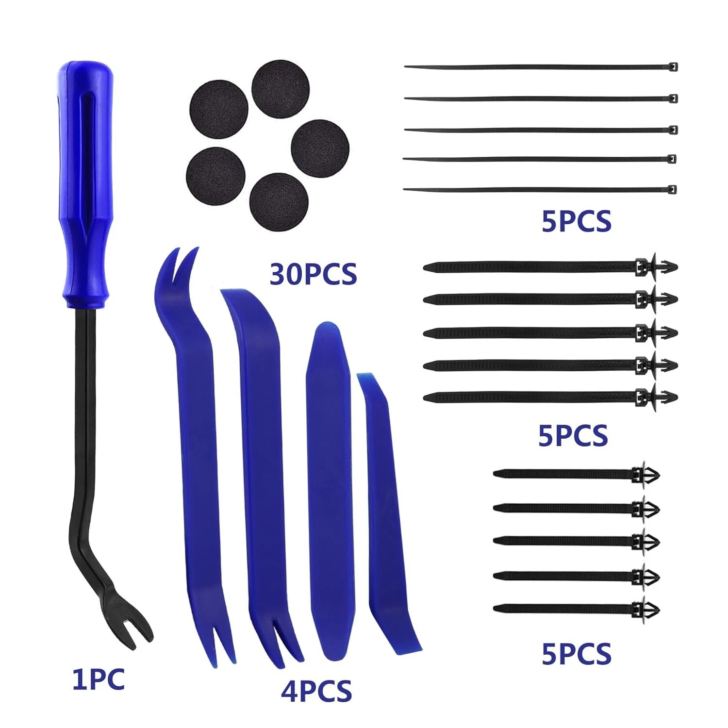 1000PCS Car Push Retainer Bumper Clip U Clip Screw Kit Panel Clips Metal Screw