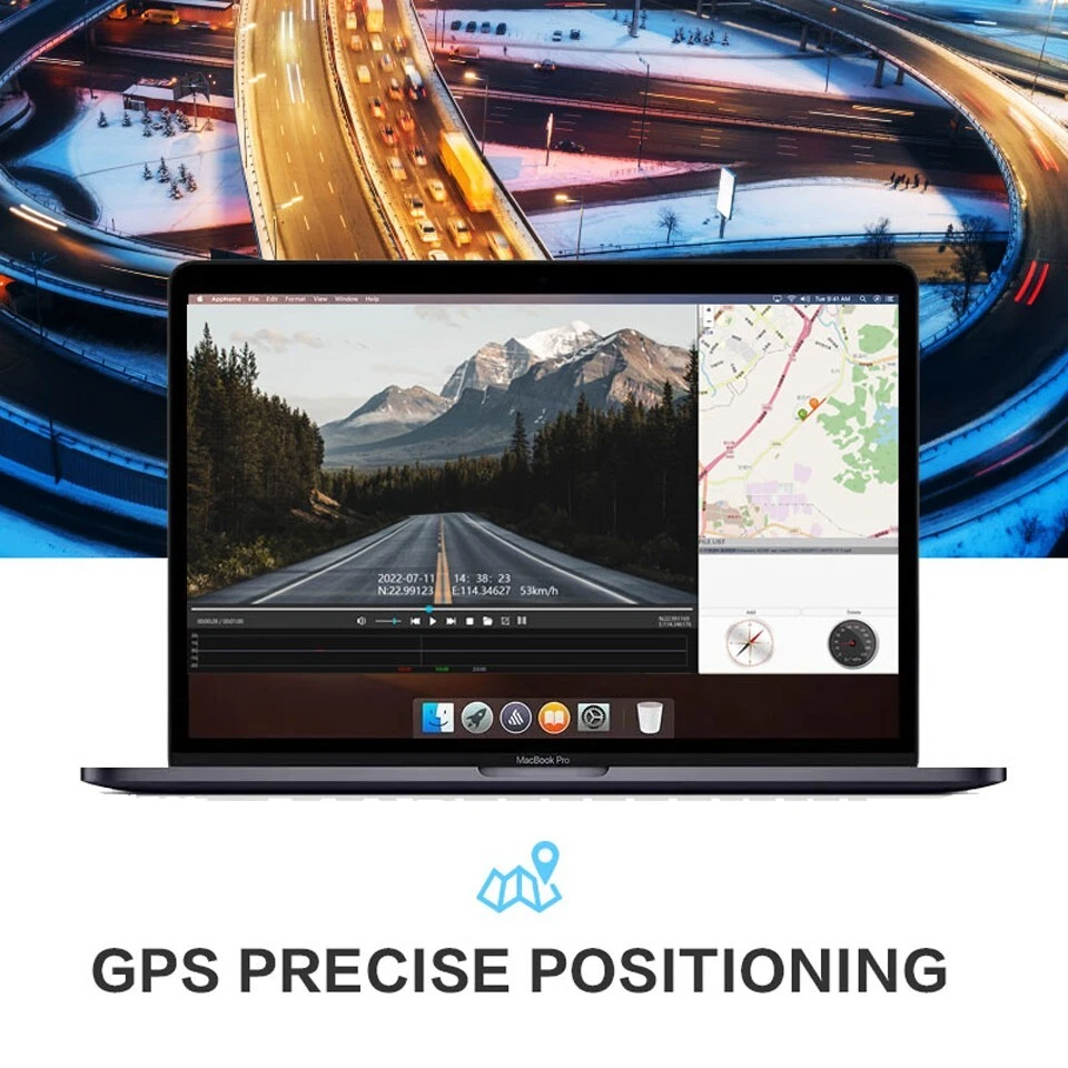 4 Cameras Car Dash Cam 1080P Wifi GPS 360 Degree Panoramic View IR Night Vision