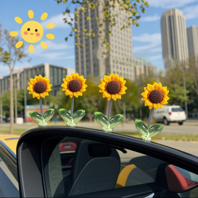 Car Dashboard Sunflower Ornament