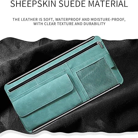 Car Sun Visor Organizer Glasses Case Storage Bag