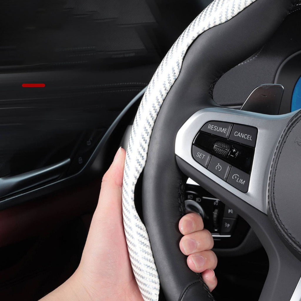 Laser Carbon Fiber Steering Wheel Cover