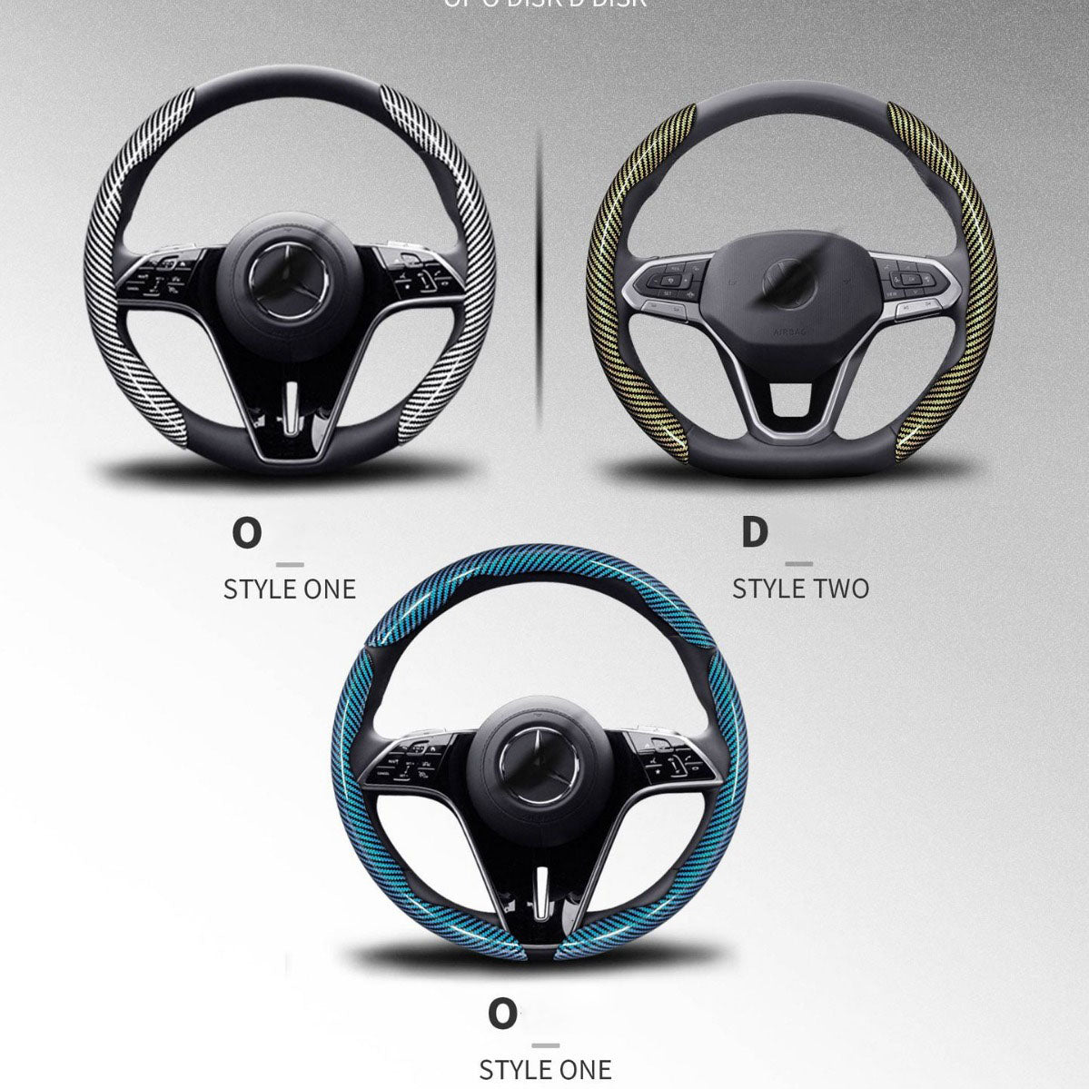 Laser Carbon Fiber Steering Wheel Cover