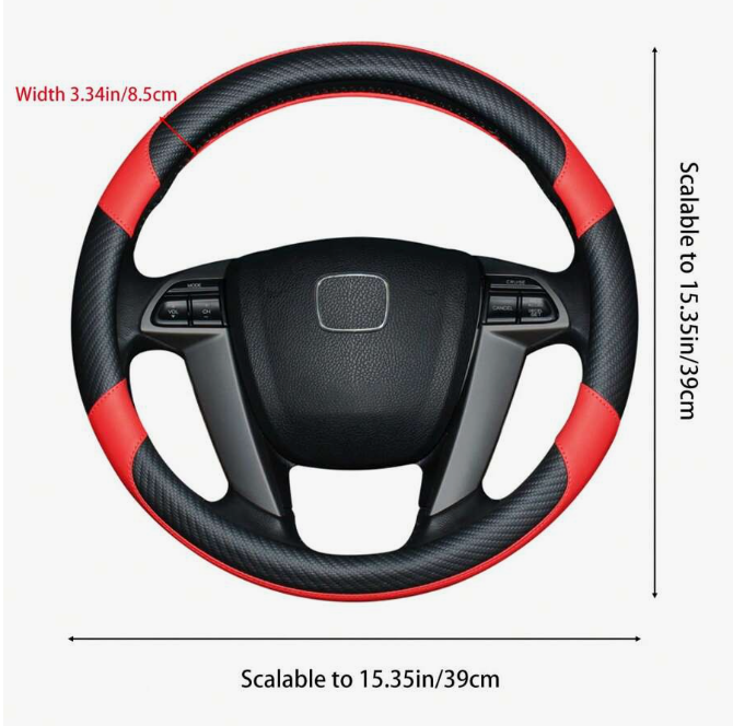 Mayco Bell Microfiber Leather Steering Wheel Cover Wavy