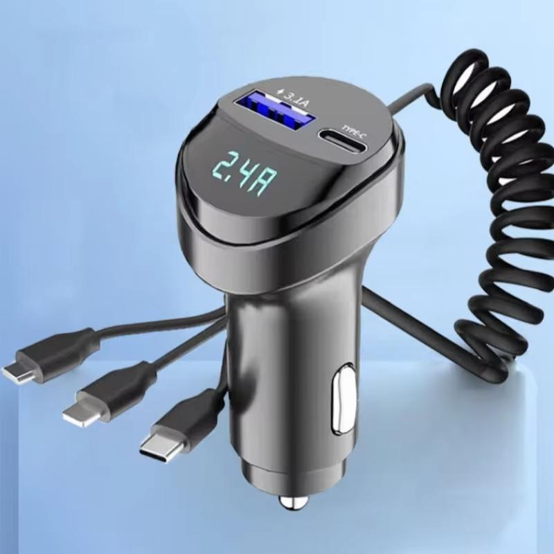 3in1 Car Bluetooth 5.0 FM Transmitter Audio MP3 Player 55W Fast Charging