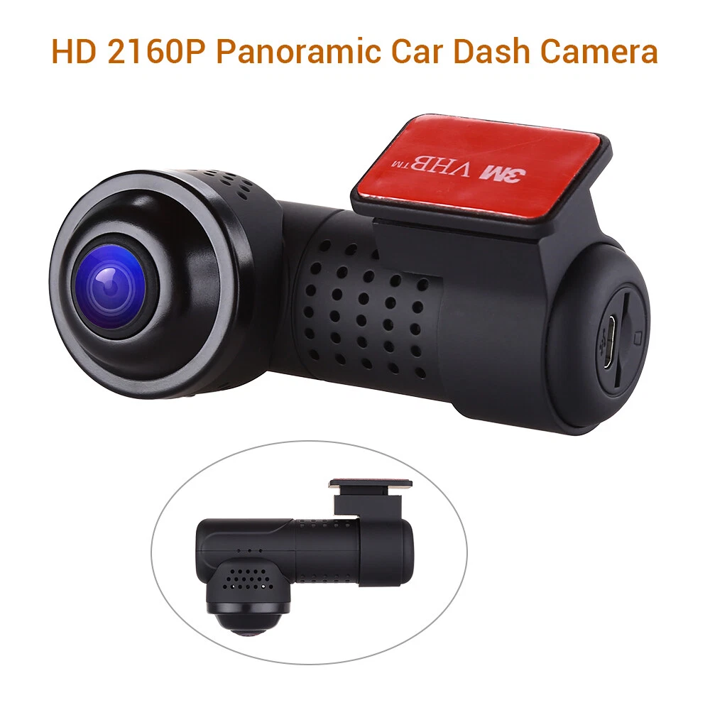 360° Panoramic fisheye len Wifi Car DVR Full View front 4K dash cam Car Camera