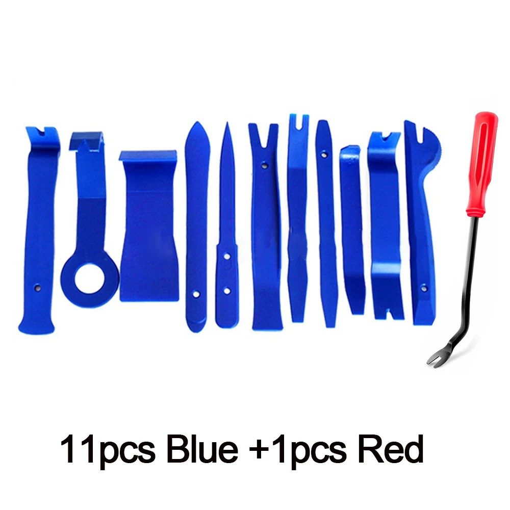 12 Auto Trim Removal Tool Kit Car Panel Door Dashboard Fastener Remover Pry Set