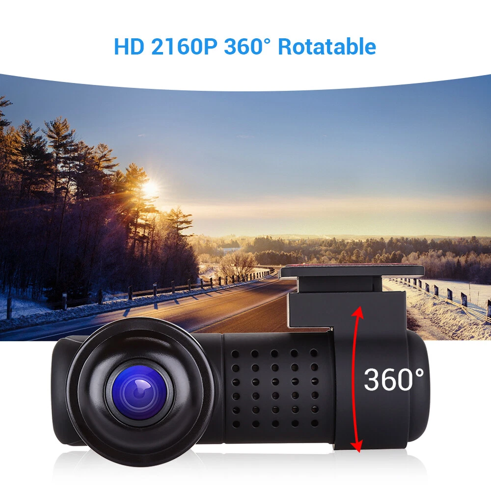 360° Panoramic fisheye len Wifi Car DVR Full View front 4K dash cam Car Camera
