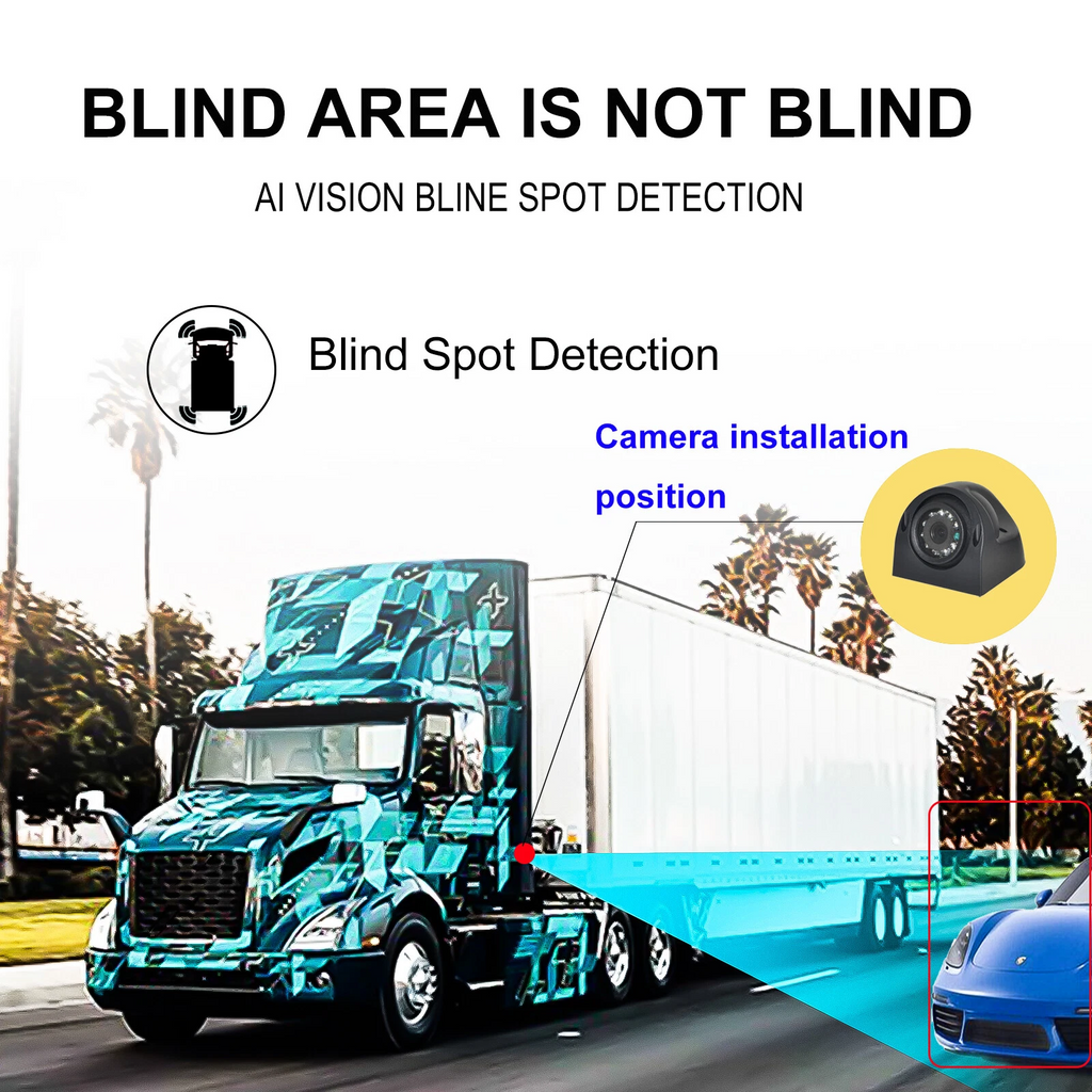 1080P Backup Cameras 10.36" Monitor DVR Carplay Android Auto BSD Reverse System