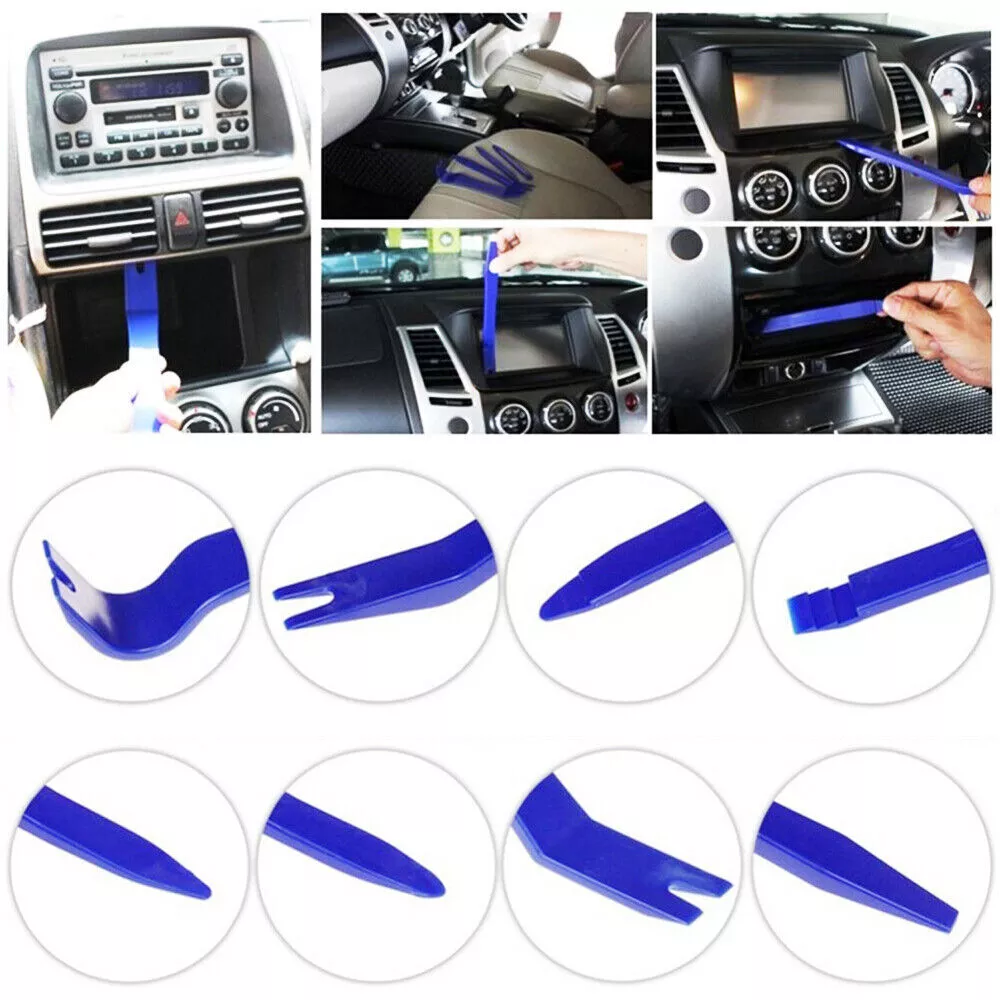 12 Auto Trim Removal Tool Kit Car Panel Door Dashboard Fastener Remover Pry Set