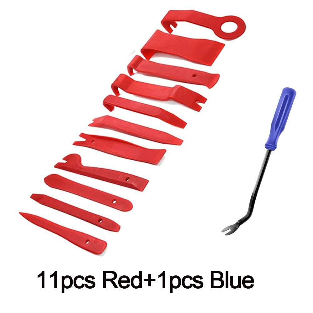 12 Auto Trim Removal Tool Kit Car Panel Door Dashboard Fastener Remover Pry Set