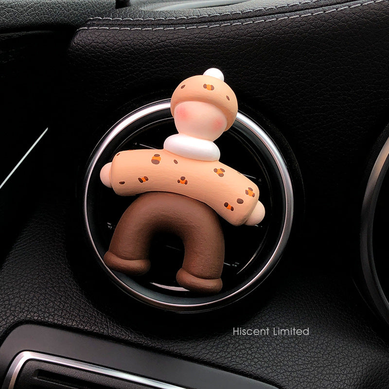 Cute People Shape Car Perfume Clip Car Air Outlet