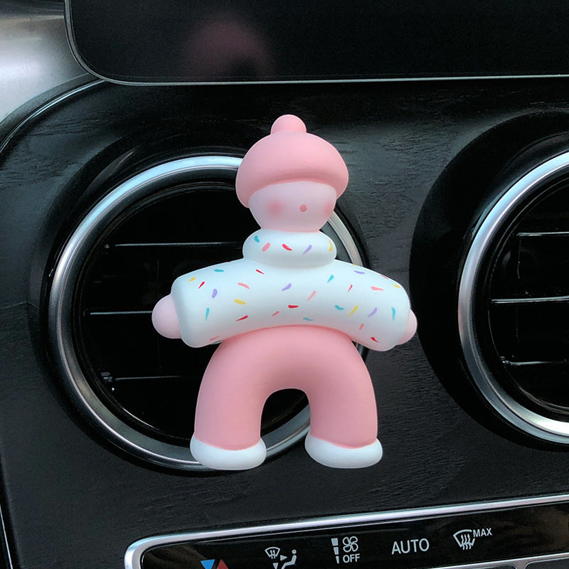 Cute People Shape Car Perfume Clip Car Air Outlet