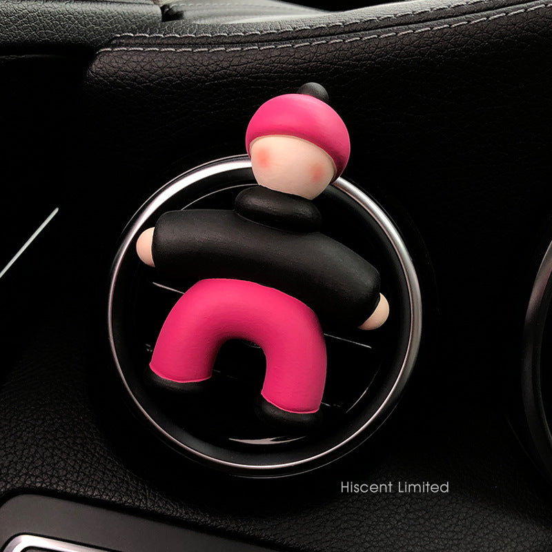 Cute People Shape Car Perfume Clip Car Air Outlet