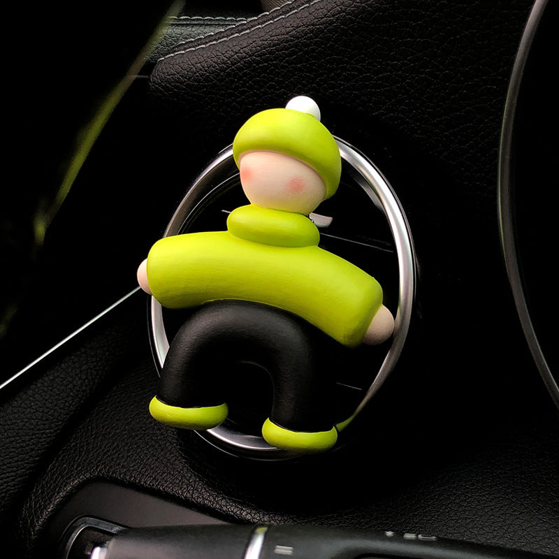 Cute People Shape Car Perfume Clip Car Air Outlet