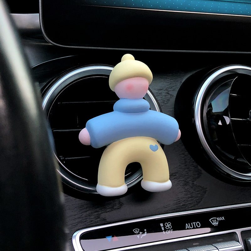 Cute People Shape Car Perfume Clip Car Air Outlet