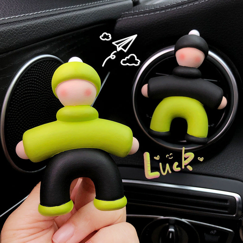 Cute People Shape Car Perfume Clip Car Air Outlet