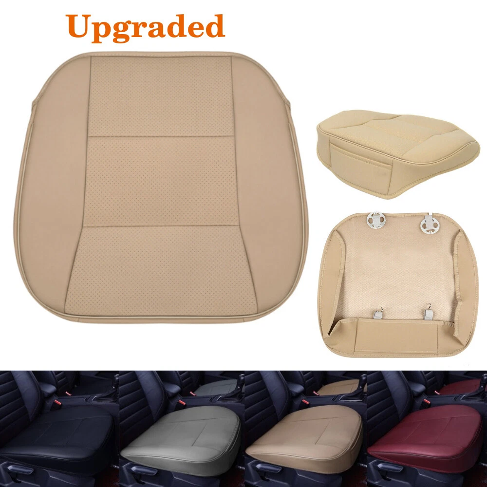 Luxury Leather Car Seat Cover Front Bottom Seat Chair Comfort Cushion Protector