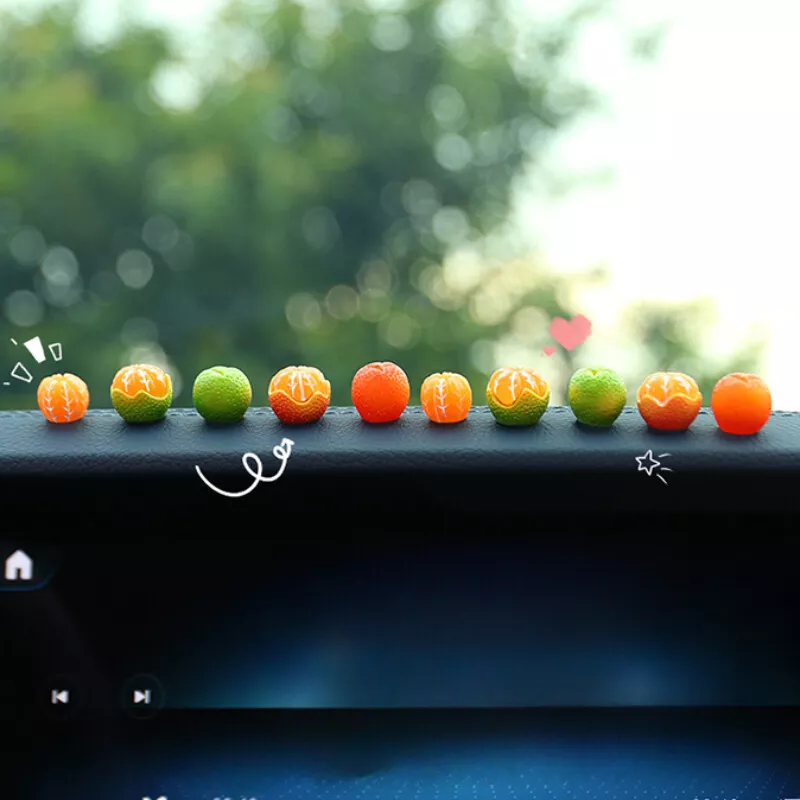 Cute Mini Orange car Interior Decoration