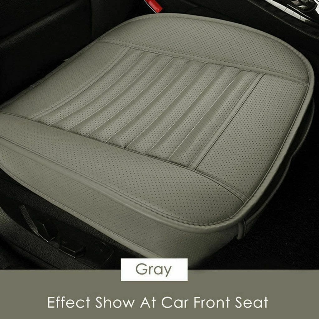 Luxury Leather Car Seat Cover Front Bottom Seat Chair Comfort Cushion Protector