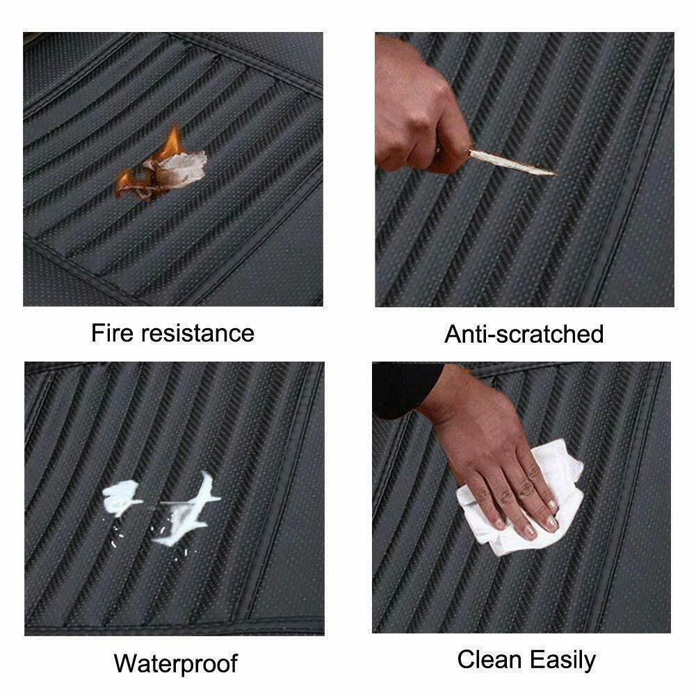 Luxury Leather Car Seat Cover Front Bottom Seat Chair Comfort Cushion Protector