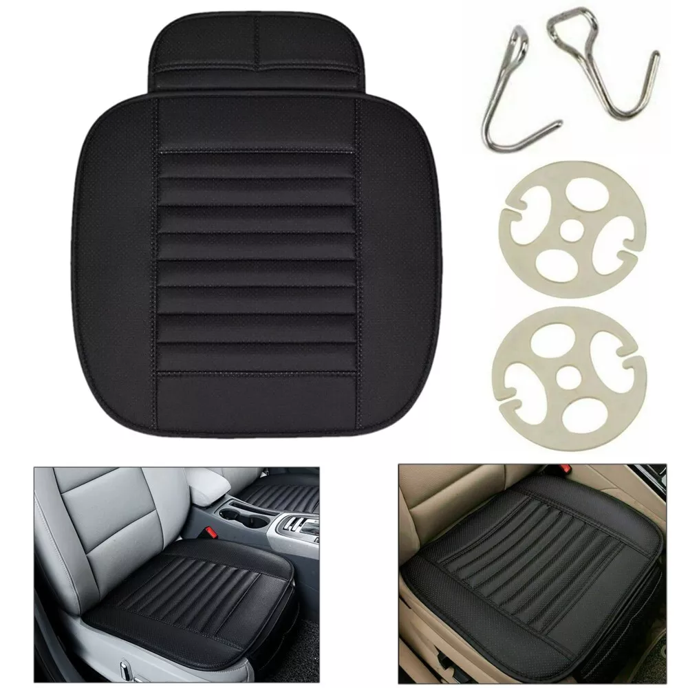 Luxury Leather Car Seat Cover Front Bottom Seat Chair Comfort Cushion Protector