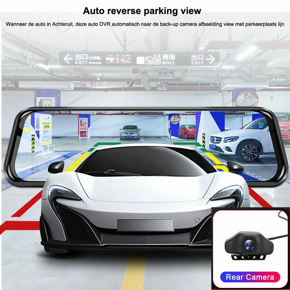 Android Rearview Mirror Car DVR Camera 4G ADAS GPS Wifi Video Recorder Dash Cam