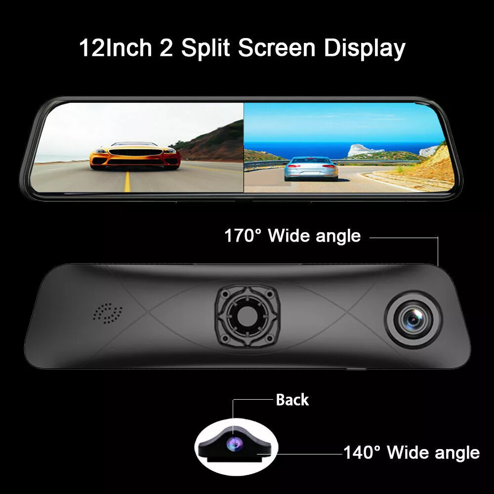 Android Rearview Mirror Car DVR Camera 4G ADAS GPS Wifi Video Recorder Dash Cam