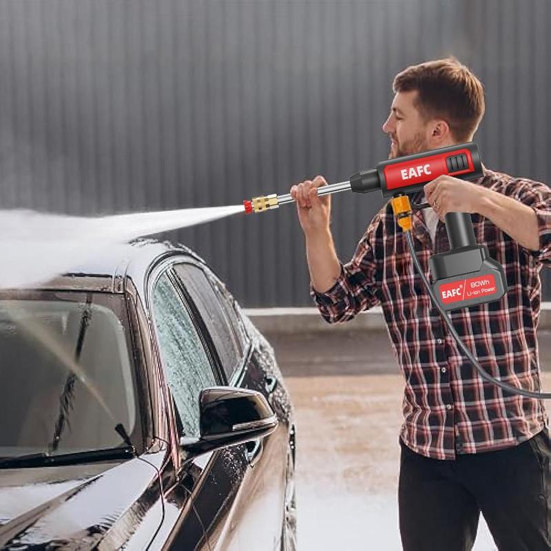 Portable Wireless High Pressure Car Wash Water-Gun