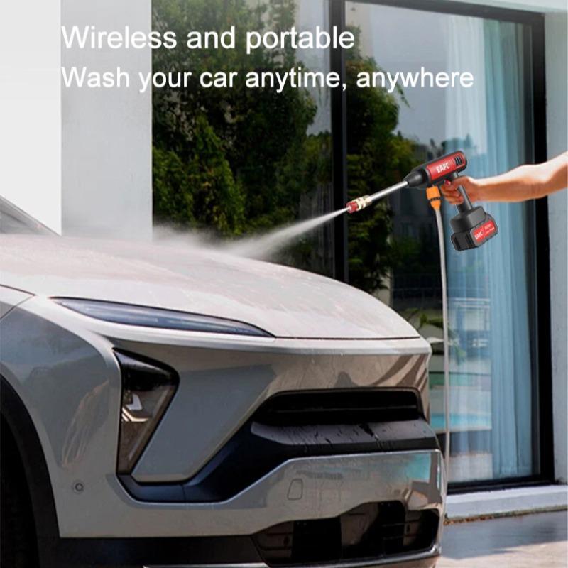 Portable Wireless High Pressure Car Wash Water-Gun