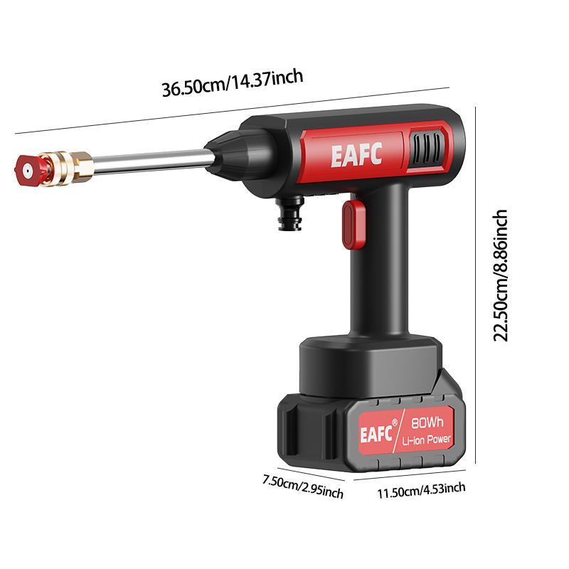 Portable Wireless High Pressure Car Wash Water-Gun