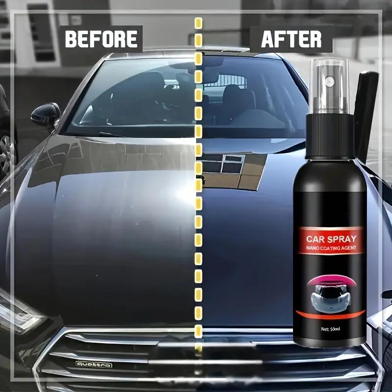 Nano Ceramic Coating Spray - Ultimate Car Paint Protection And Hydrophobic Glass Coating Water Repellent