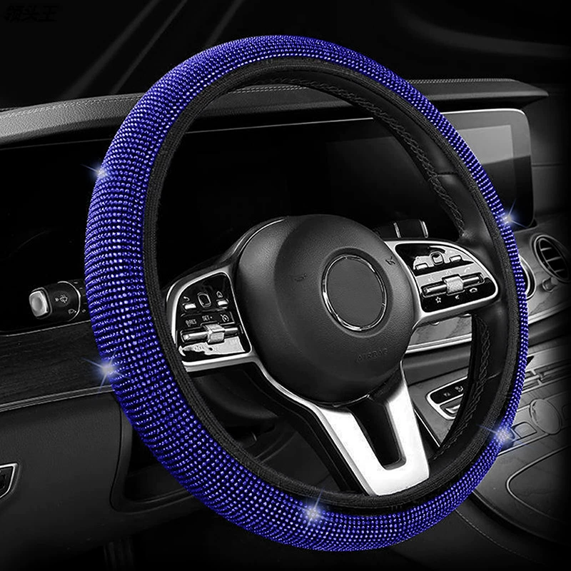 Elastic Car Steering Wheel Cover Without Inner Ring And Diamond