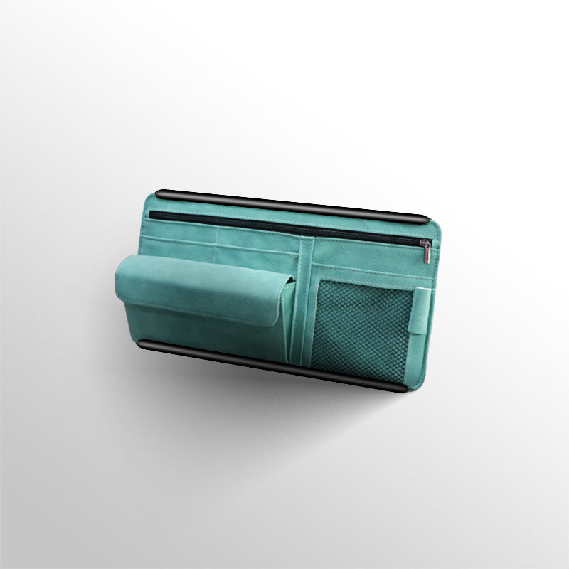 Car Sun Visor Organizer Glasses Case Storage Bag