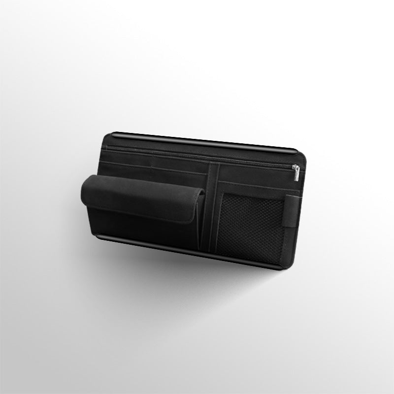 Car Sun Visor Organizer Glasses Case Storage Bag