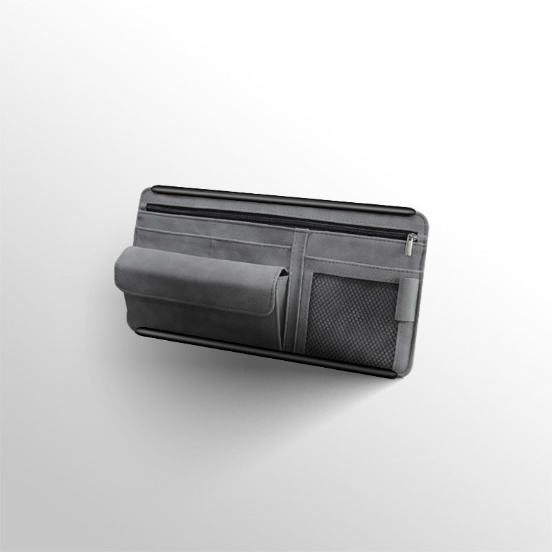 Car Sun Visor Organizer Glasses Case Storage Bag
